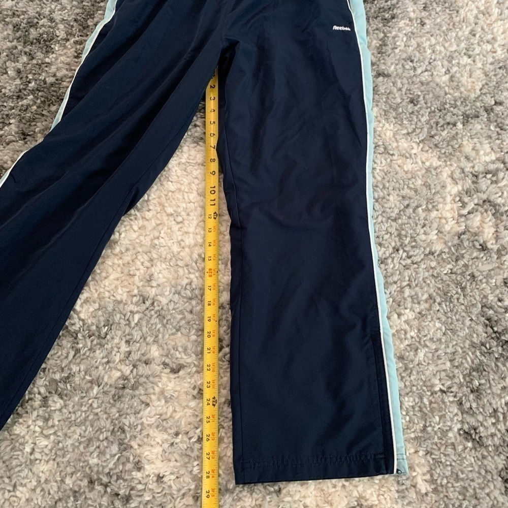 Reebok Dark and Light Navy Blue Track Long Pants Size XL - Picture 8 of 16
